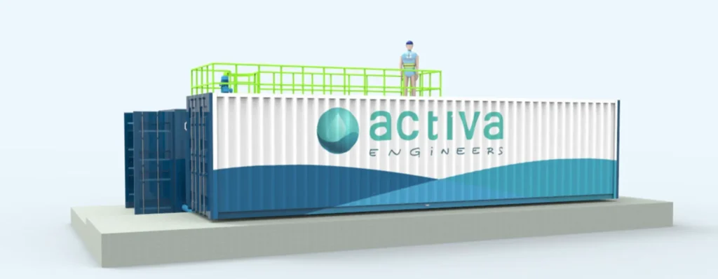 Planta compacta contenerizada para el tratamiento de agua potable