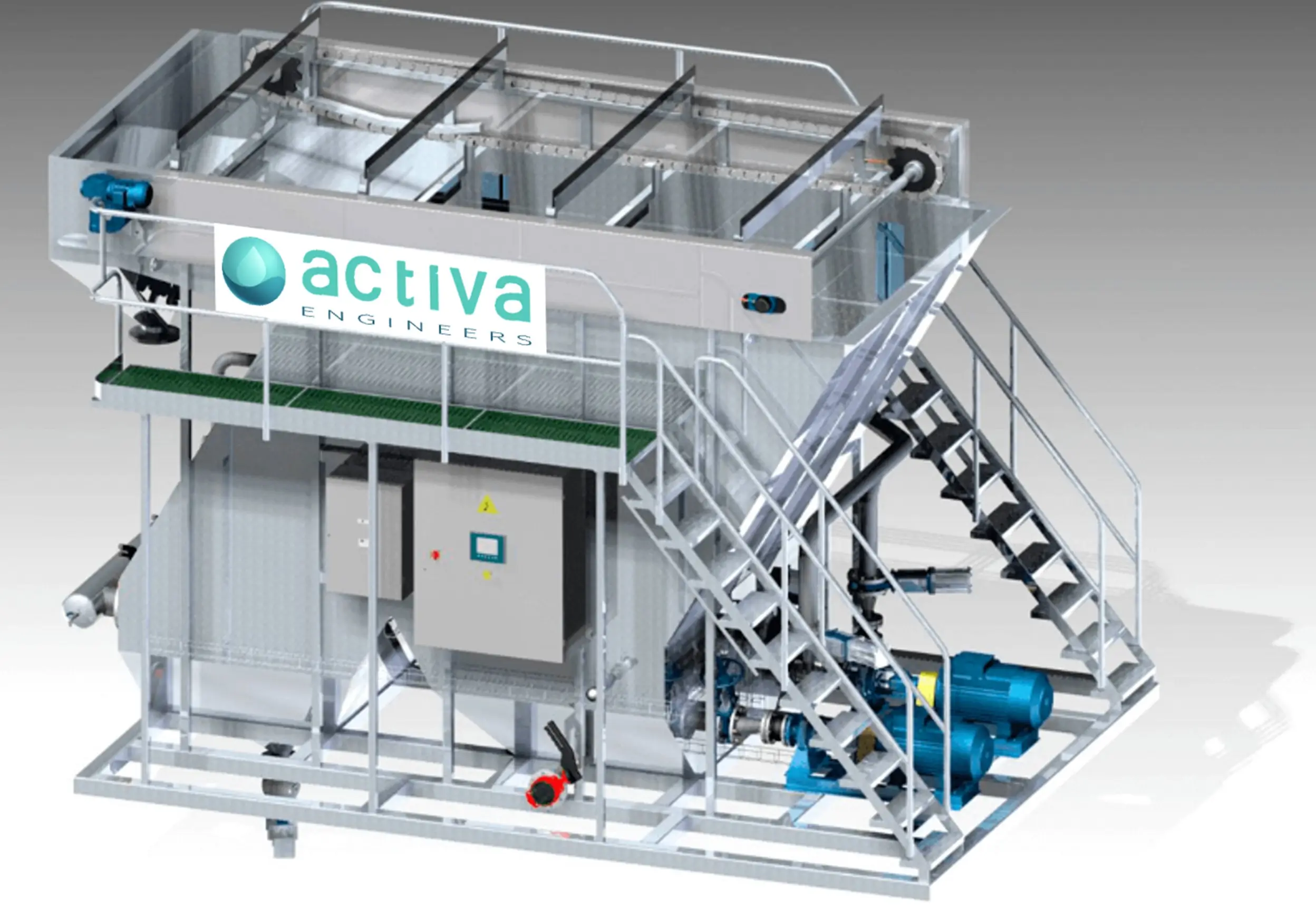 flotador DAF rectangular